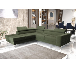 Rohová sedací souprava TOSCANIA II průměr 30x250 - levá, olivová