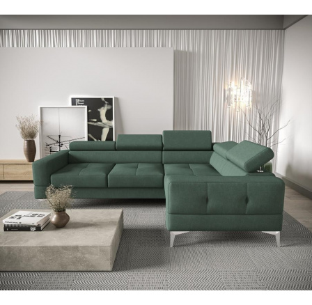 Rohová sedací souprava TOSCANIA 250x180 - pravá, olivová