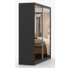 Šatní skříň MULTI 20 - 203 cm, Černá
