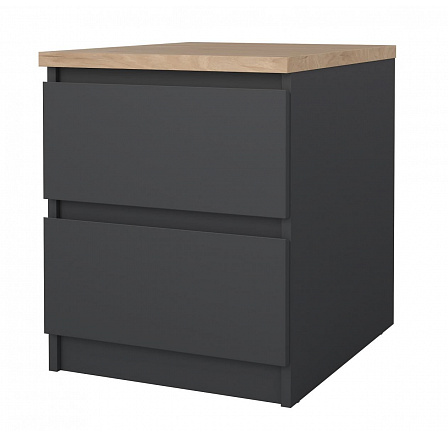 Noční stolek Simplicity 230 šedá/jackson hickory