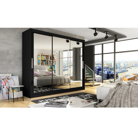 Šatní skříň ASTANA III, Černá Šatní skříň ASTANA III, Černá