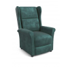Polohovací křeslo AGUSTIN 2, tmavě zelená