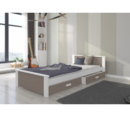 Postel ALDEX 200x90 Bílá+Lanýž