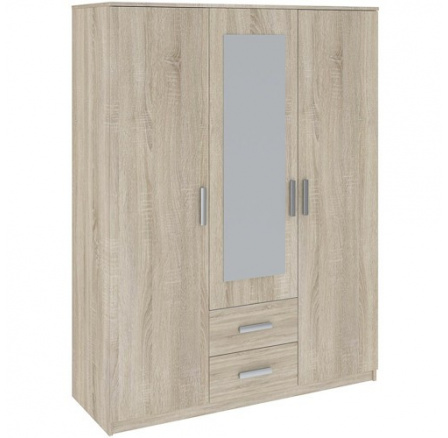 Šatní skříň TAMINA 3D2S, Dub Sonoma Šatní skříň TAMINA 3D2S, Dub Sonoma