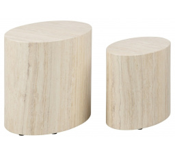 Sada stolků Mice travertin