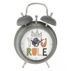 Hodiny budík Zebra černý