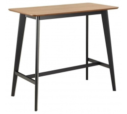 Barový stůl Roxby černý/přírodní