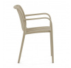 Zahradní židle plast, béžová, CT-X7029 CAP
