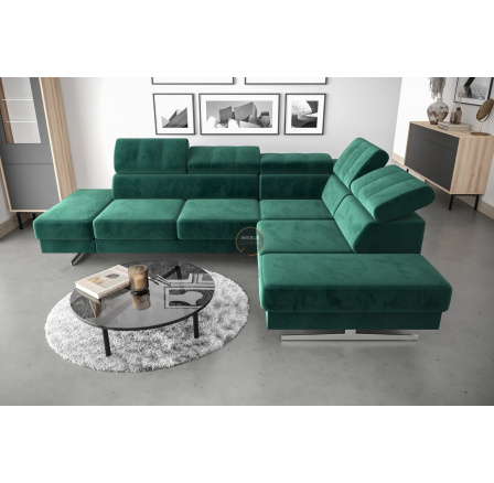 Rohová sedací souprava EMPORIO 225X300 - volitelný odstín , pravá