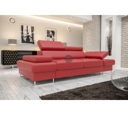 Sofa GALAXY II 235 cm přírodní kůže - červená kůže