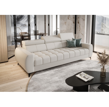 Sofa PORTO III 260 cm přírodní kůže - Kůže ecru