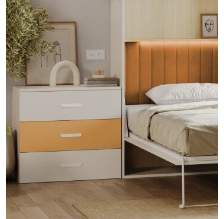 Komoda LUMIK 3S Kašmír Žlutá