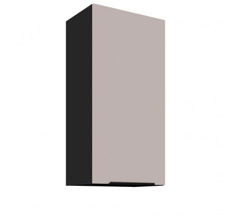 Horní skřínka ARONA - 45 G-90 1F, Černá mat/Kašmír Horní skřínka ARONA - 45 G-90 1F, Černá mat/Kašmír