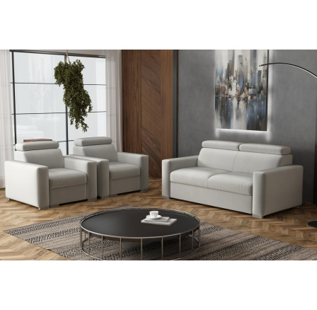 Sedací souprava Petrit 3+1+1 Paros světle šedá