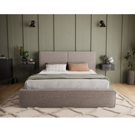 Pesillo Postel + dřevěný rám/ standardní zvedání/ úložný box na lůžkoviny 180x200 Modullo 20 1