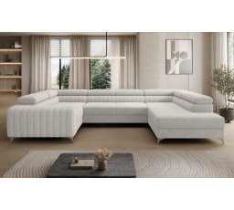 Rohová sedací souprava ve tvaru U LOUIS, Royal 01 Pravá