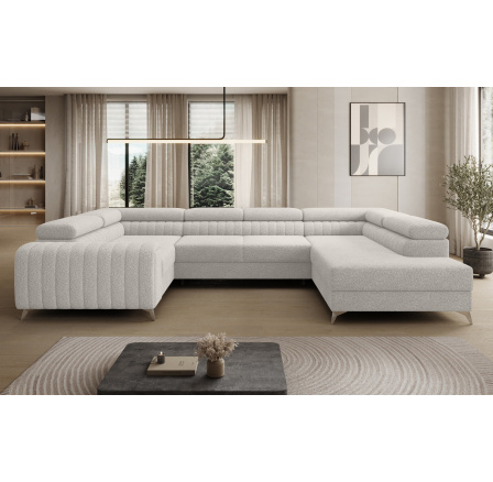 Rohová sedací souprava ve tvaru U LOUIS, Royal 01 Pravá