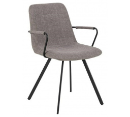 Křeslo s područkami Selina šedé tmavé