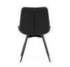 Jídelní židle, černá, látka, HC-T1130 BK2