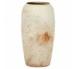 Váza keramická - výška 70 cm, světle šedá