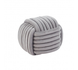 Taburet samet šedý P5-FXJG