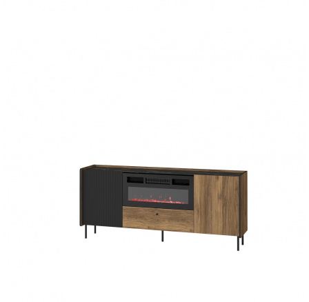 Systém "PRESTIGO" P16 (Komoda kom.) - Barva: černá/san sebastian