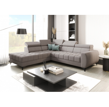 Rohová sedací souprava PORTO 225X255 cm - šedá , levá