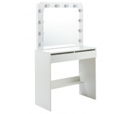 Toaletní stolek HOLLYWOOD JG bílý