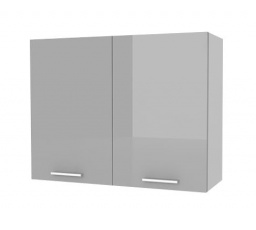 Kuchyňská horní skříňka Femme G80 2D, šedý lesk