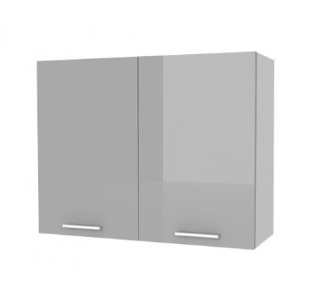 Kuchyňská horní skříňka Femme G80 2D, šedý lesk