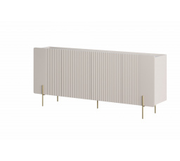 Komoda Malmi, kašmír / crema bianca / zlaté nožky