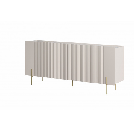 Komoda Malmi, kašmír / crema bianca / zlaté nožky Komoda Malmi, kašmír / crema bianca / zlaté nožky