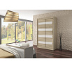 Posuvná skříň s lacobelem MARTINEZ 150 Sonoma+White Lacobel