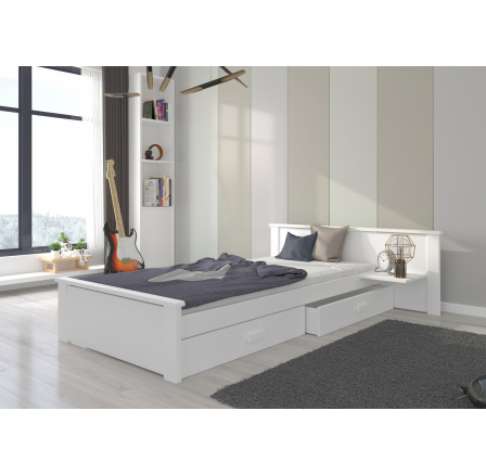 Postel ALDEX SHELF 200x90 Bílá