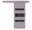 Posuvné dveře na stěnu DESIO 76 Gray+Black Lacobel