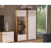 Vitrína ADAGIO 03 levá, Dub Castello/Bílý lesk