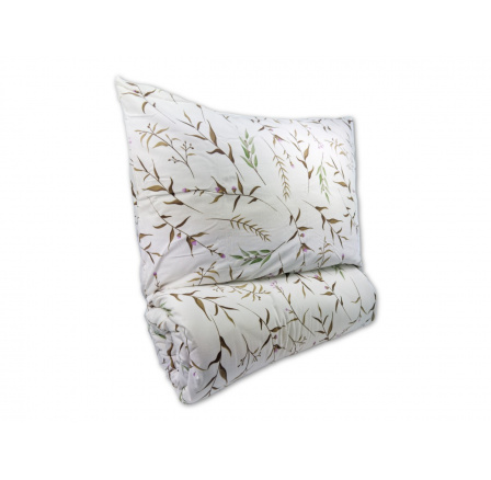 Povlečení krep 140x200, 70x90cm Verona natur zipový uzávěr