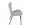 Jídelní židle, stříbrná, látka, CT-S8010 SIL2