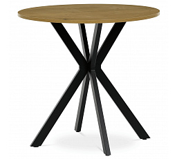 Kulatý jídelní stůl 80x80cm, mdf, divoký dub, HT-F4108 OAK