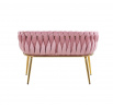 Sofa sametová růžová SF2-FXJG G