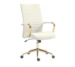 Otočná židle velvet světle béžová FB14-FXJG G