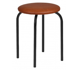 Stolička světle hnědá - černý rám Chico 2