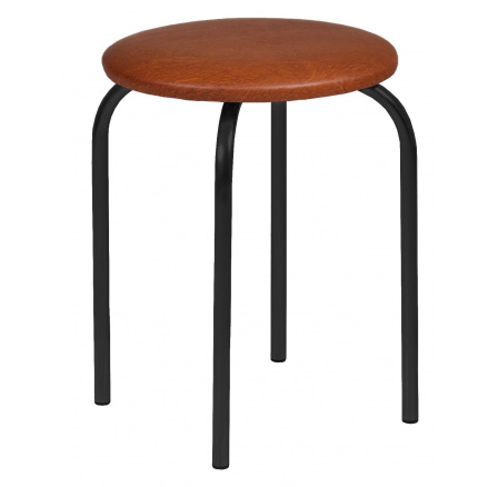 Stolička světle hnědá - černý rám Chico 2