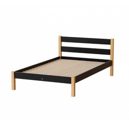 Postel "INKA" - Barva korpusu: černá/přírodní dub