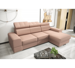 Rohová sedací souprava ROYAL MINI 260×160 přírodní kůže - pravá, přírodní kůže - volitelná barva