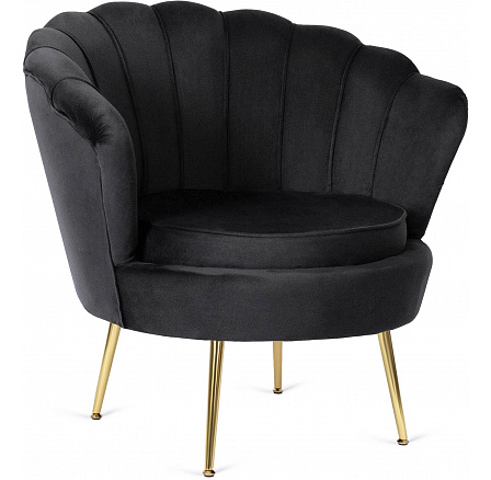 Křeslo ANGEL Černý Sametový
