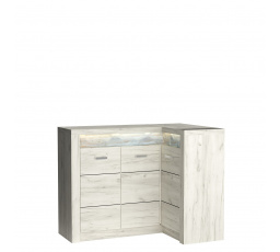 Komoda INDIANAPOLIS I15 Kraft Bílý