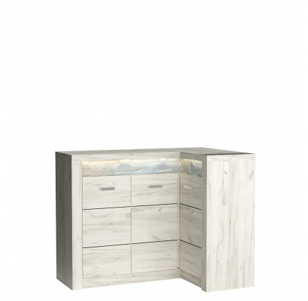 Komoda INDIANAPOLIS I15 Kraft Bílý Komoda INDIANAPOLIS I15 Kraft Bílý
