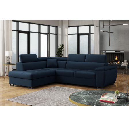 Rohová sedací souprava Wiliam L tmavě modrá Rohová sedací souprava Wiliam L tmavě modrá