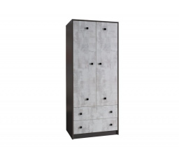 Šatní skříň TOMMY R2, Grafit/Enigma